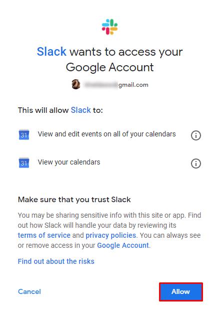 كيفية إضافة تقويم Google إلى Slack