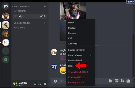 Comment bloquer ou débloquer quelqu'un sur Discord