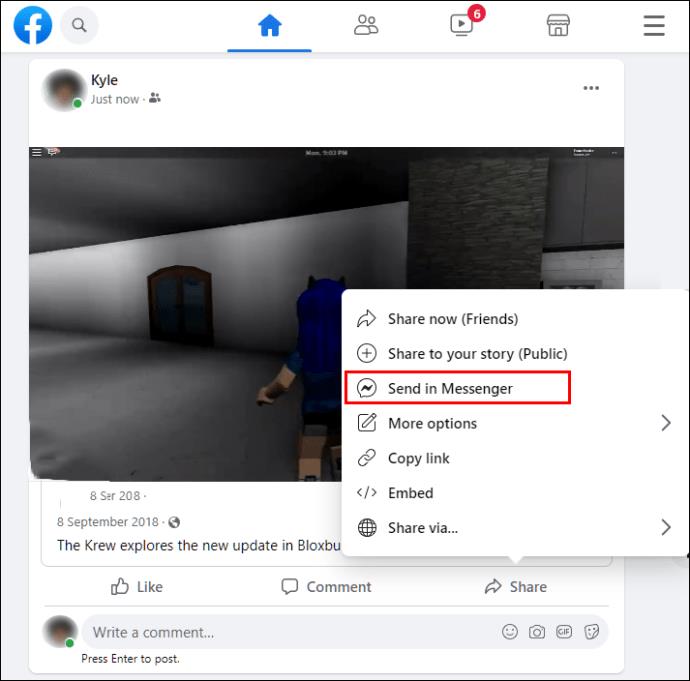 Como enviar um vídeo no Facebook Messenger