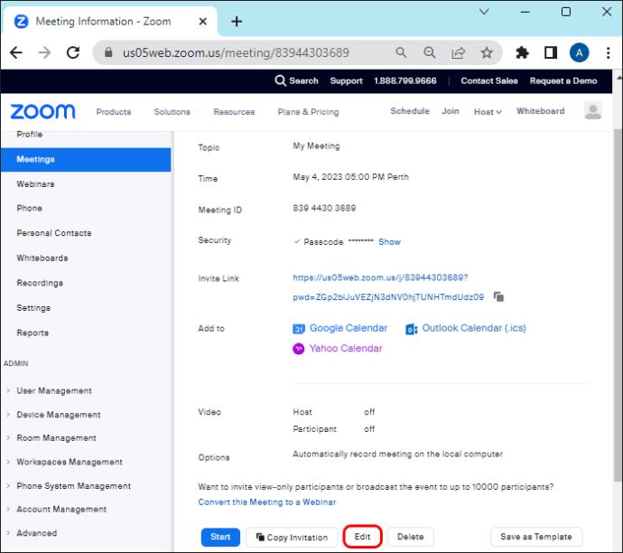 Comment enregistrer automatiquement toutes les réunions Zoom