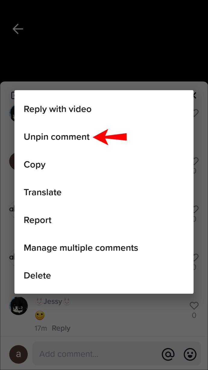 टिकटॉक में किसी कमेंट को कैसे पिन करें
