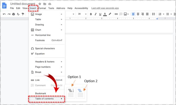 Comment ajouter une table des matières à un document Google