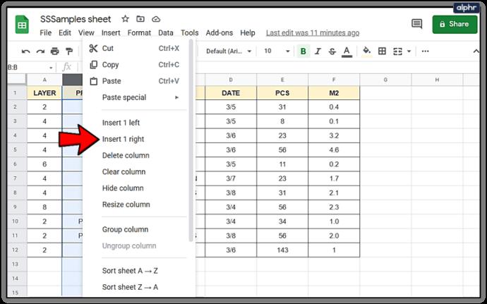 Comment ajouter et supprimer des lignes et des colonnes dans Google Sheets