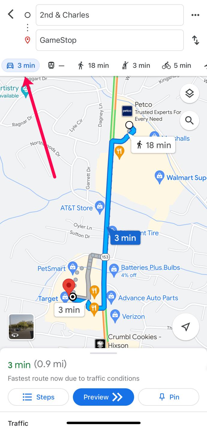 How To Change Google Maps From Walking To Driving [And Vice Versa]