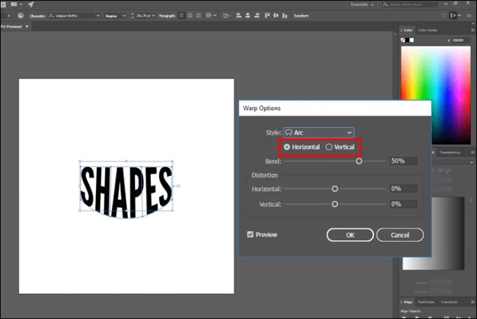 Comment faire du texte une forme dans Illustrator