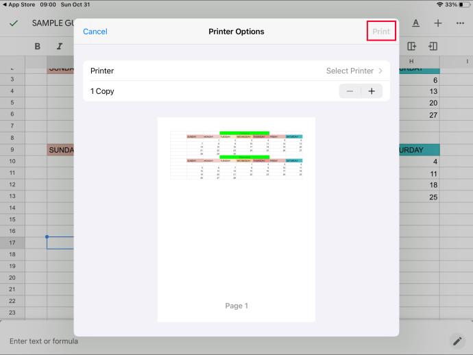 How To Set The Print Area In Google Sheets