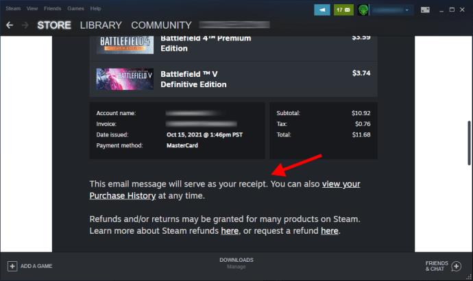 Comment afficher l'historique de vos achats dans Steam