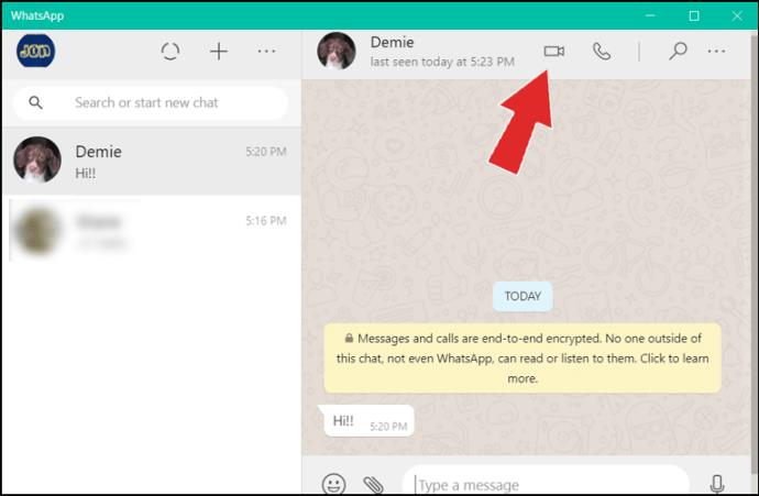 Comment faire un appel vidéo WhatsApp dans Windows 10