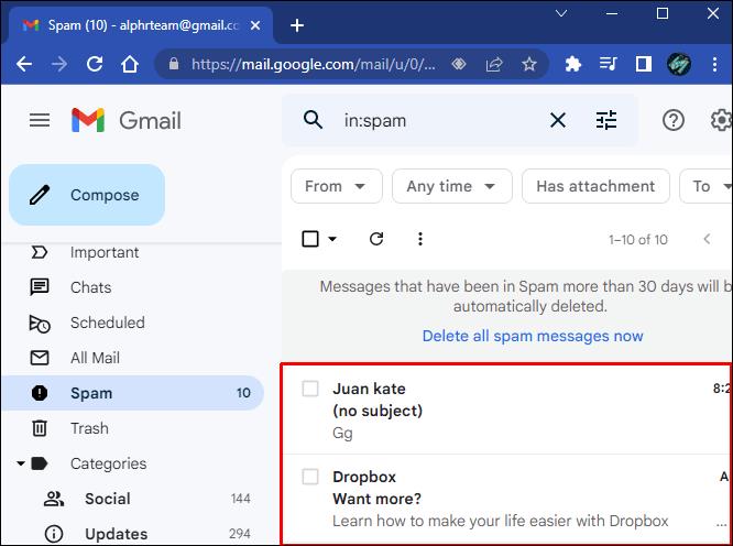 Como visualizar seus e-mails bloqueados no Gmail