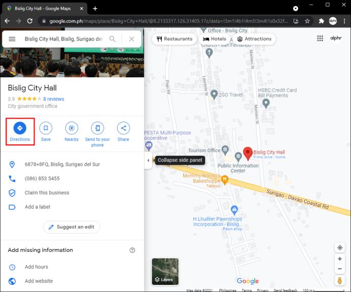 Comment désactiver les péages dans Google Maps