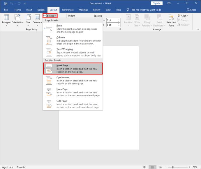 Comment créer différents en-têtes pour différentes pages dans Word