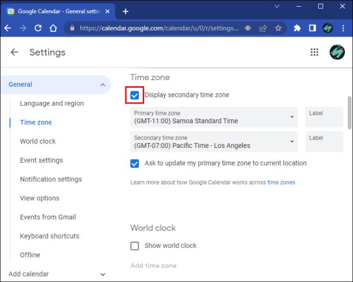 How To Change Time Zones In Google Calendar