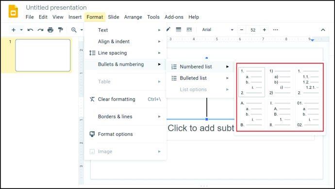 Comment ajouter des puces dans Google Sheets