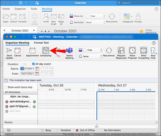 Comment vérifier qui a accepté une réunion dans Outlook