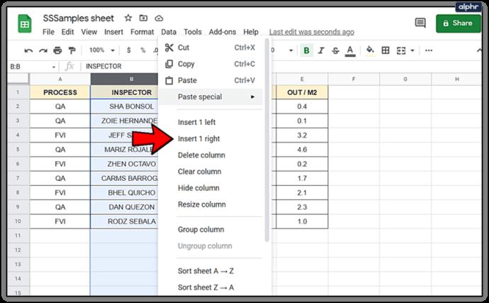 Comment ajouter et supprimer des lignes et des colonnes dans Google Sheets