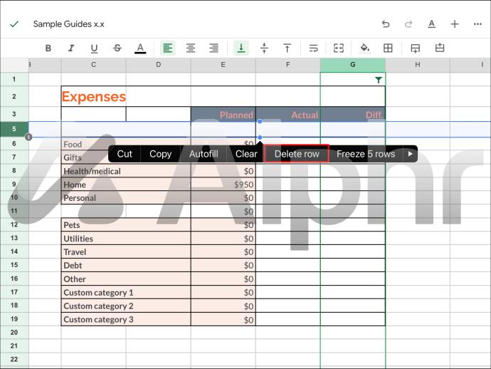 Como copiar sem linhas ocultas no Google Sheets