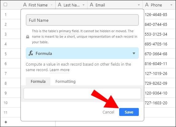 Cómo cambiar el campo principal en Airtable