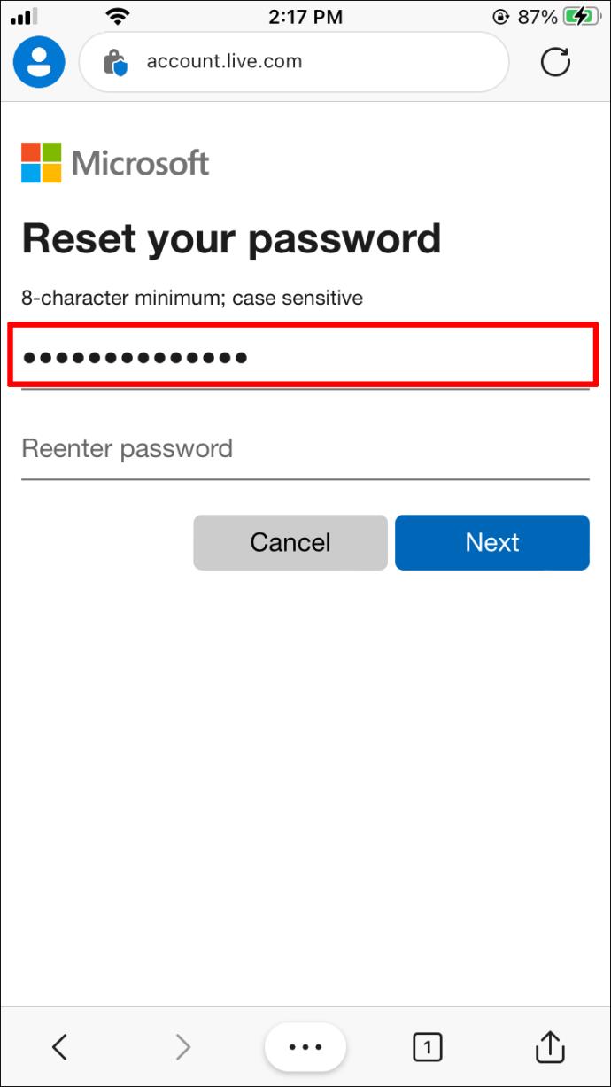 How To Reset And Change Your Microsoft Password