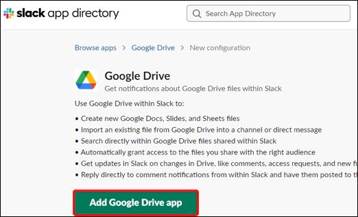 Comment connecter Google Drive à Slack