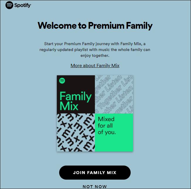 Comment ajouter un compte existant à la famille Spotify