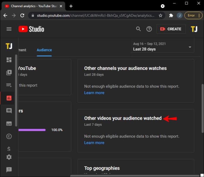 YouTube 동영상을 본 사람에 대한 사용자 데이터를 보는 방법