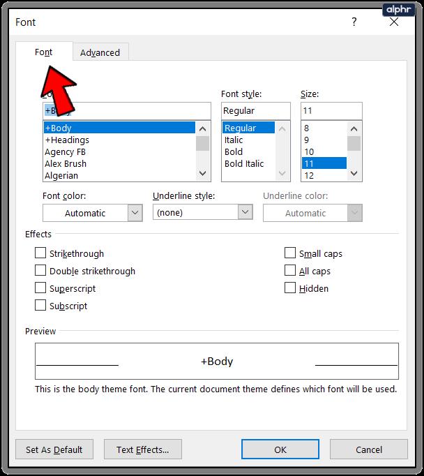 How To Change The Default Font In Microsoft Word