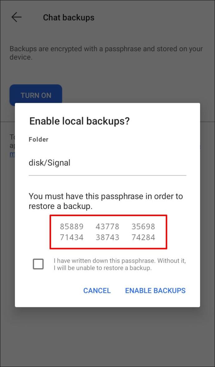 Comment sauvegarder les messages de signal