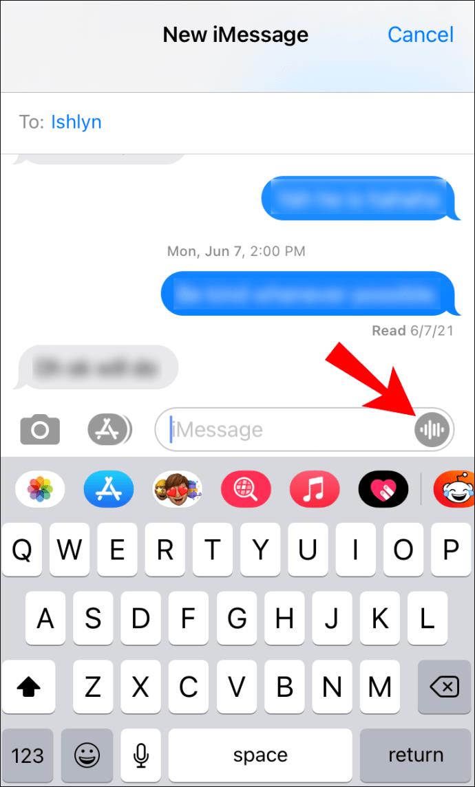 Comment envoyer un message vocal dans IMessage sur un iPhone