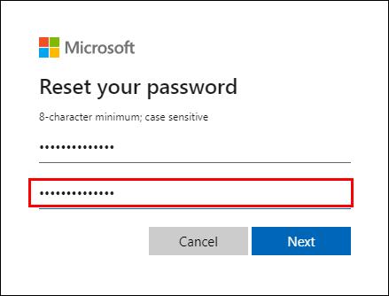 How To Reset And Change Your Microsoft Password