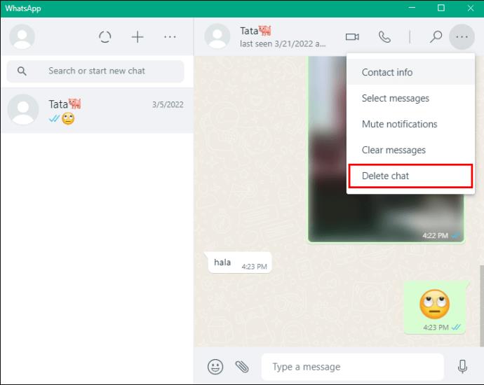 Comment supprimer un chat dans WhatsApp sur un PC ou un appareil mobile