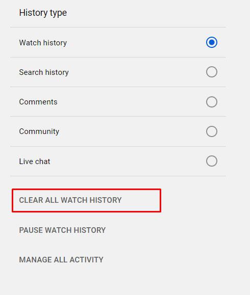 如何清除 YouTube 觀看歷史記錄