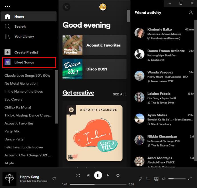 Comment supprimer des chansons aimées dans l'application Spotify