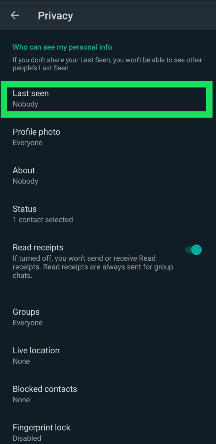 Como ocultar seu “visto pela última vez” no WhatsApp