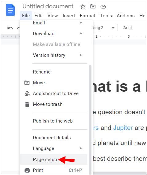 Comment supprimer un en-tête de Google Docs