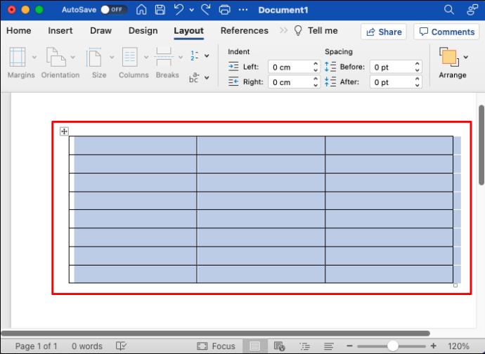 Comment créer un tableau invisible dans Word