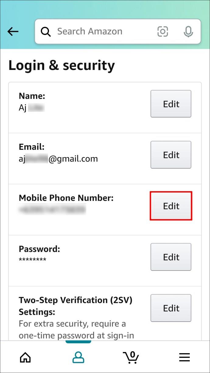 Comment changer votre numéro de téléphone sur Amazon