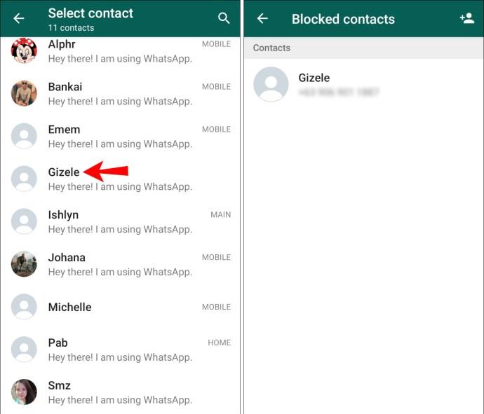 Comment supprimer un contact dans WhatsApp