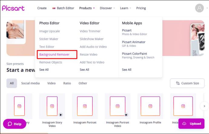 Comment supprimer l'arrière-plan dans Picsart