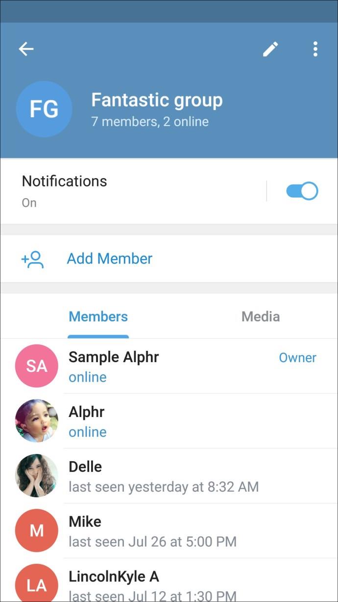 Comment supprimer un utilisateur d'un groupe dans Telegram