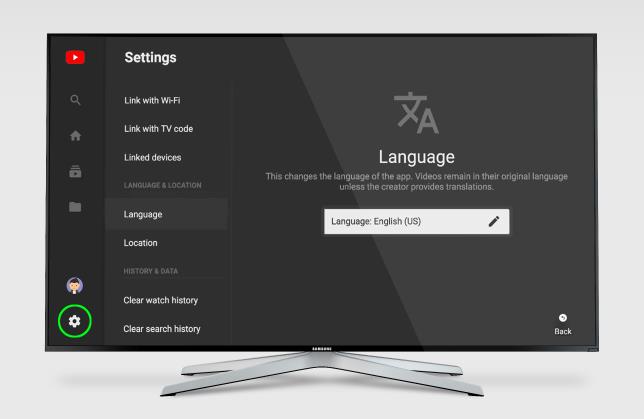 Samsung TV の言語を変更する方法