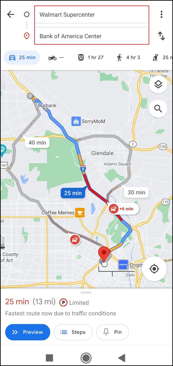 How To Change Google Maps From Walking To Driving [And Vice Versa]