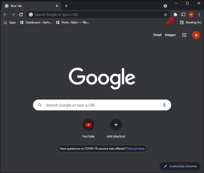 Comment épingler des extensions à la barre dans Chrome