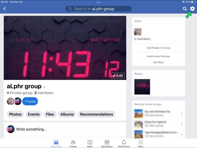 Como editar a seção Sobre de um grupo do Facebook