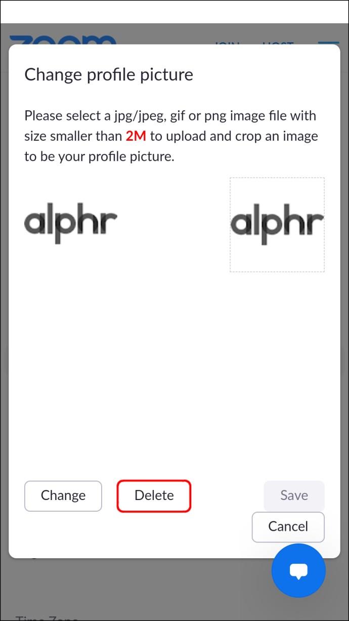 Comment supprimer une image de profil Zoom