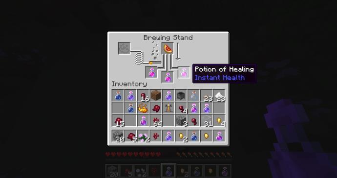 Comment faire des potions dans Minecraft