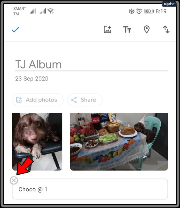 Comment ajouter du texte dans Google Photos