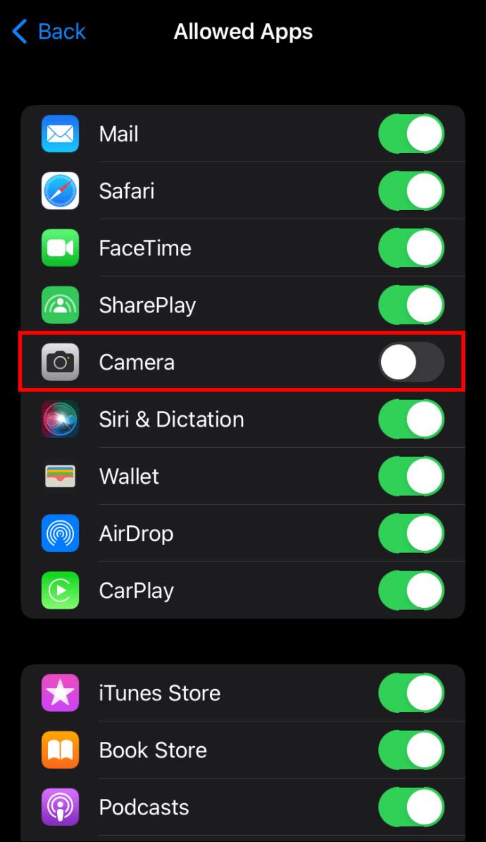 Como desativar a câmera em um iPhone