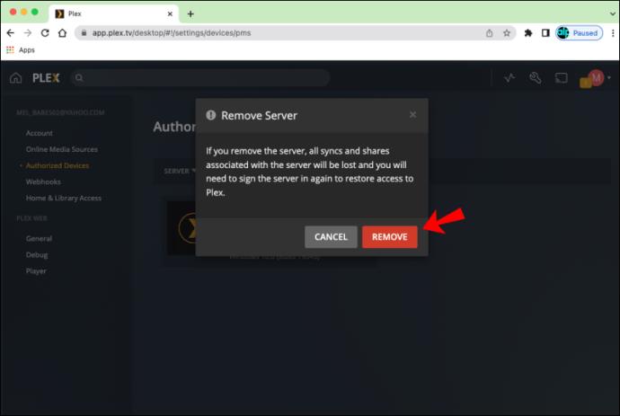 How To Delete A Plex Server