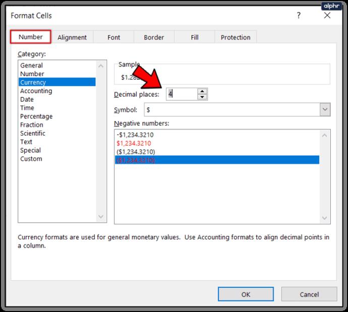 كيفية تحريك المنازل العشرية في Excel