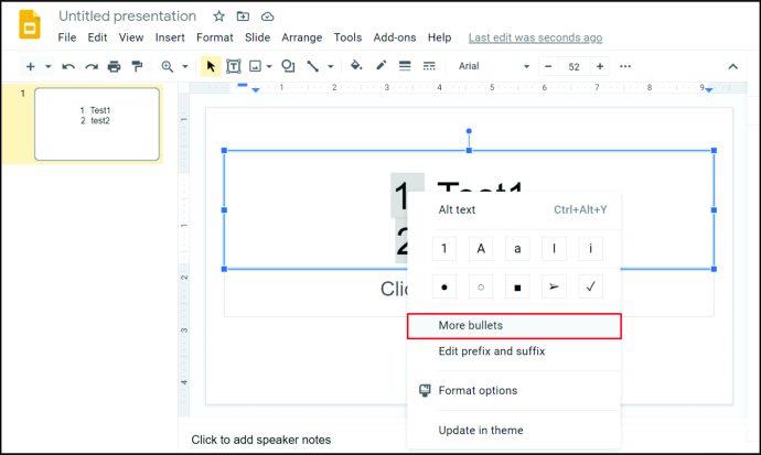 Comment ajouter des puces dans Google Sheets